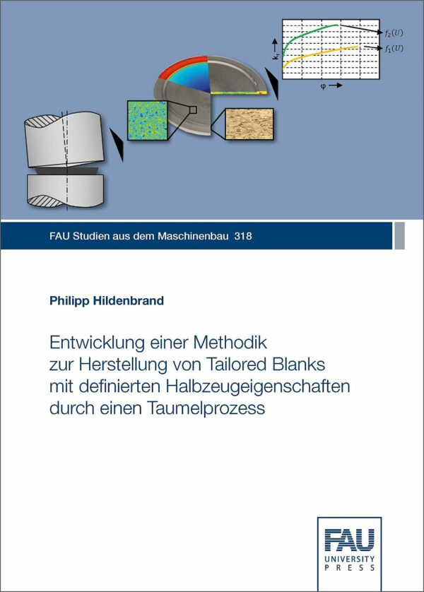 Titelbild Entwicklung einer Methodik zur Herstellung von Tailored Blanks mit definierten Halbzeugeigenschaften durch einen Taumelprozess