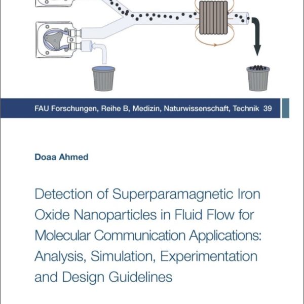 Detection of Superparamagnetic Iron Oxide Nanoparticles in Fluid Flow for Molecular Communication Applications: Analysis, Simulation, Experimentation and Design Guidelines