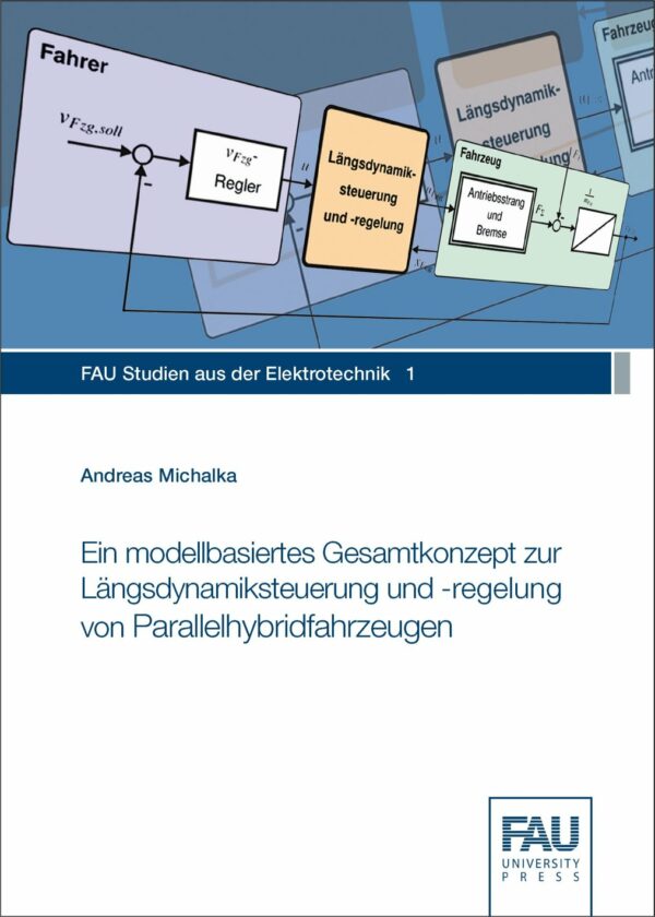 Titelbild Ein modellbasiertes Gesamtkonzept zur Längsdynamiksteuerung und -regelung von Parallelhybridfahrzeugen