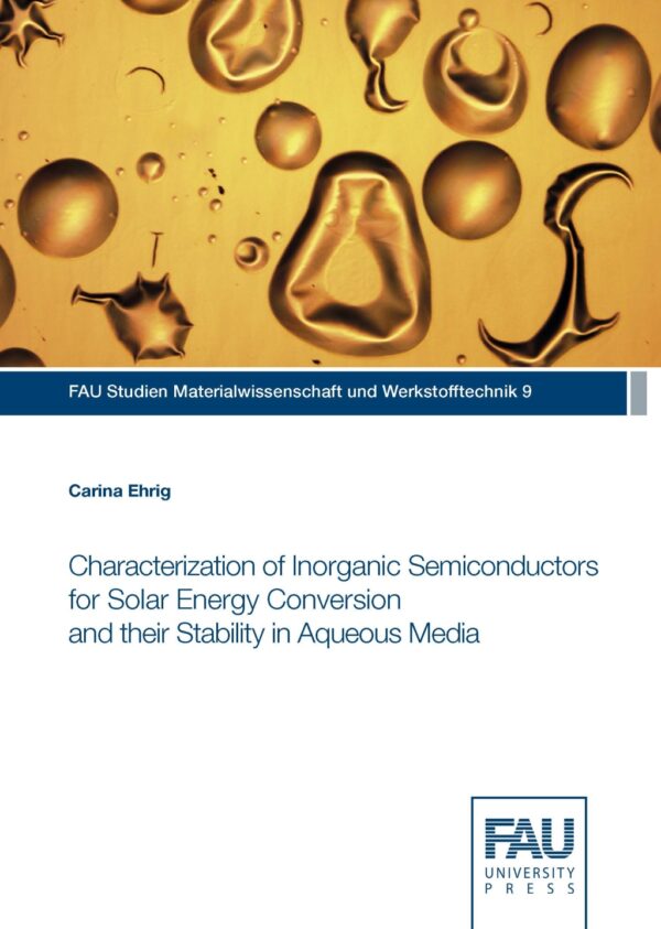 Titelbild Characterization of Inorganic Semiconductors for Solar Energy Conversion and their Stability in Aqueous Media