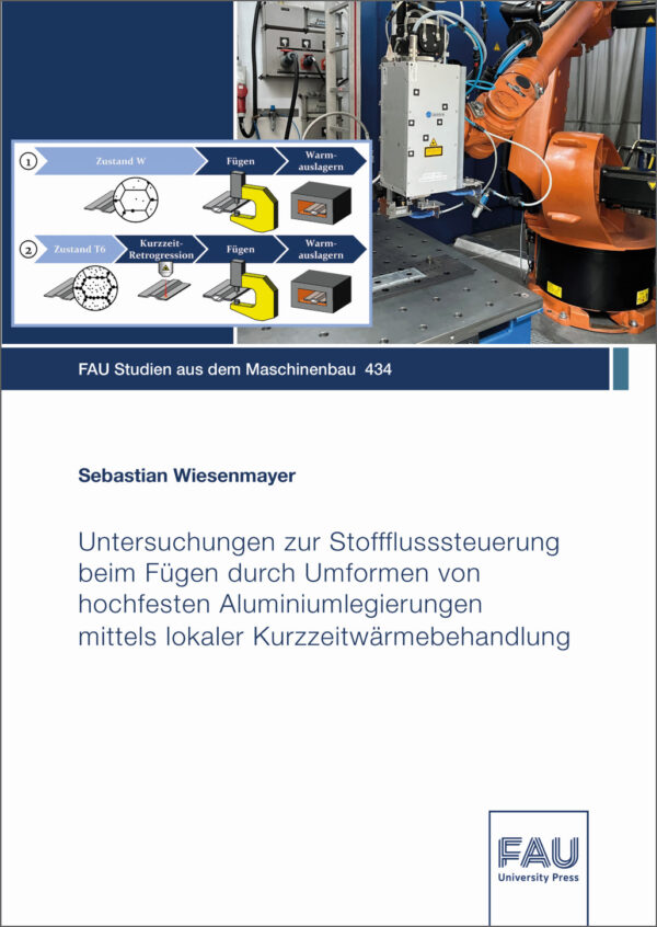 Cover zu Untersuchungen zur Stoffflusssteuerung beim Fügen durch Umformen von hochfesten Aluminiumlegierungen mittels lokaler Kurzzeitwärmebehandlung