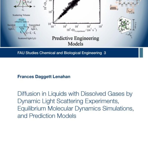 Diffusion in Liquids with Dissolved Gases by Dynamic Light Scattering Experiments, Equilibrium Molecular Dynamics Simulations, and Prediction Models